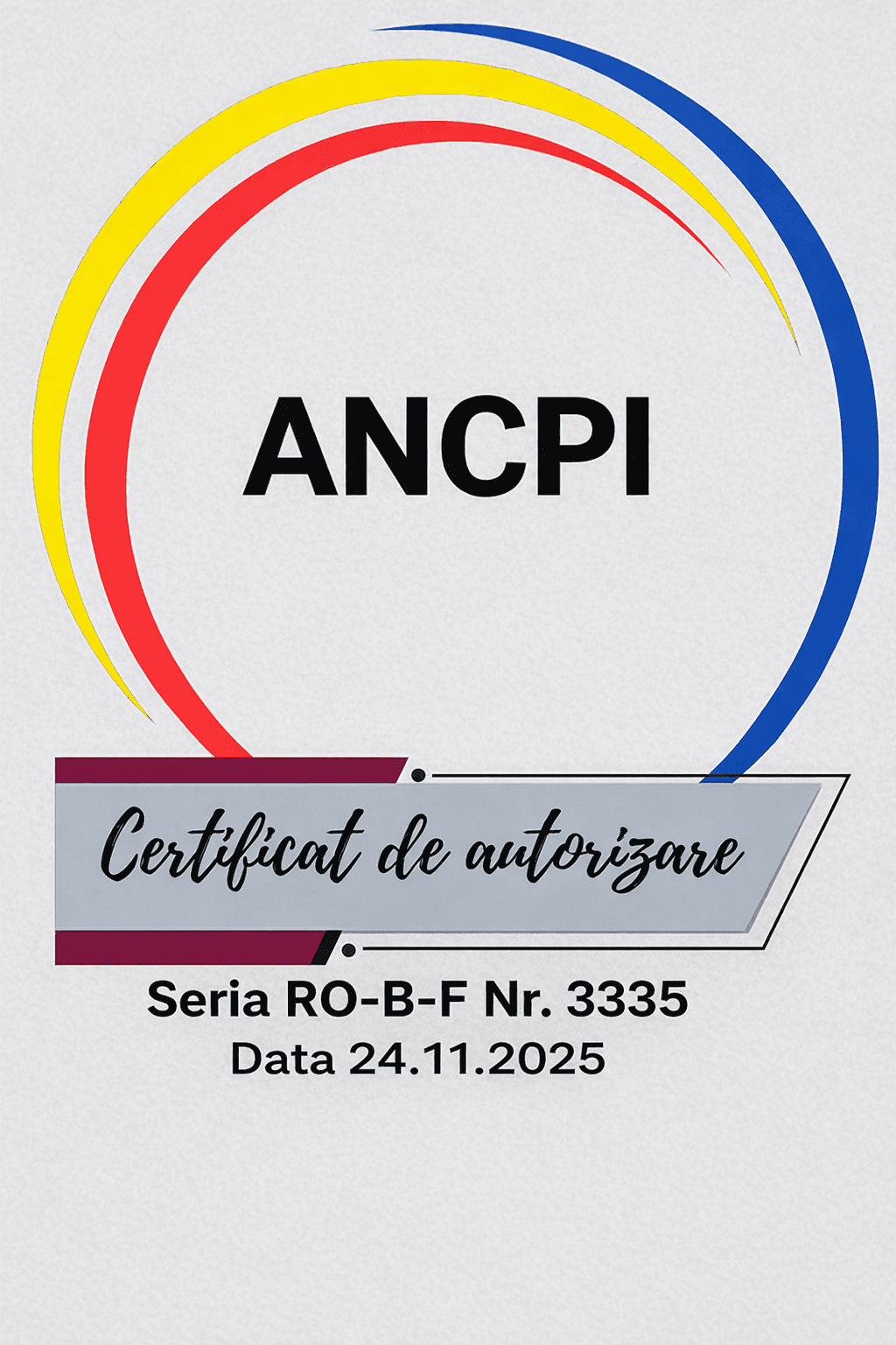 Certificat ANCPI seria RO-B-F nr. 3335