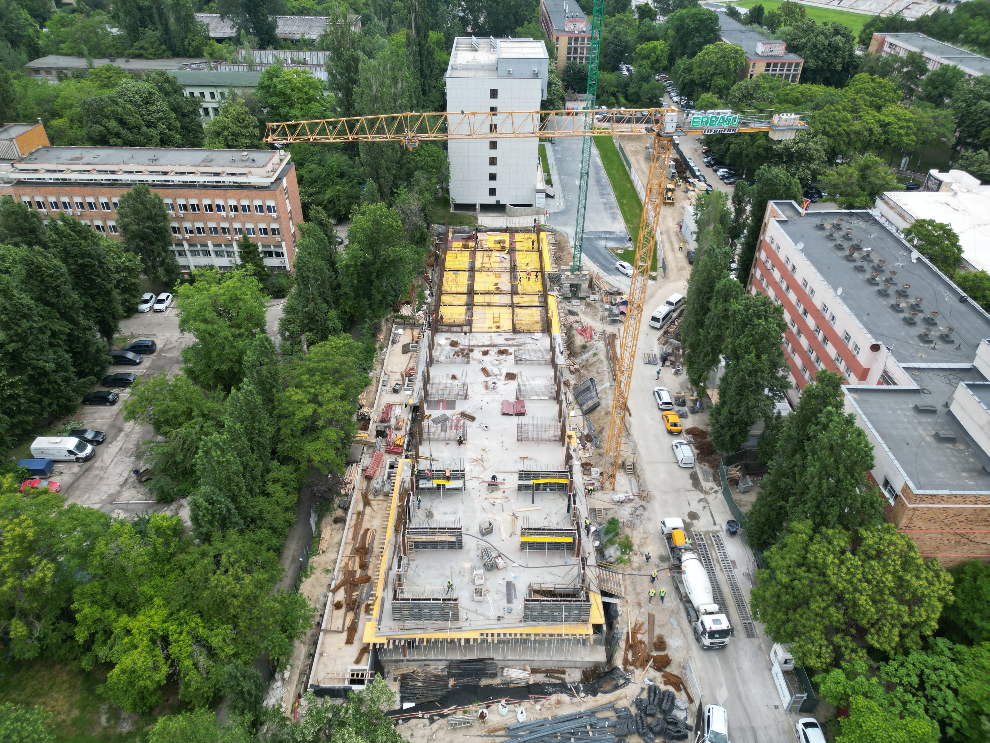 Cămin Politehnica - Asistență topografică în șantier, monitorizare tasări